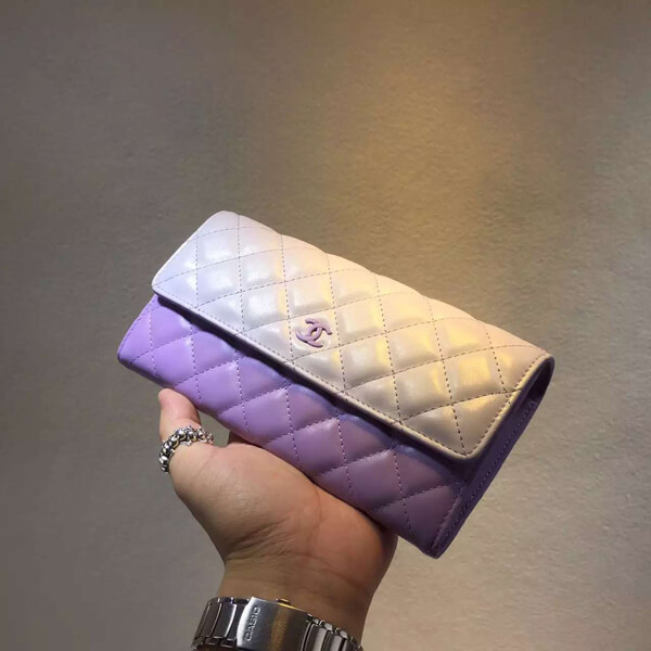 2015春夏新作 シャネルスーパーコピー《少数入荷 美グラデ》 Zip Wallet